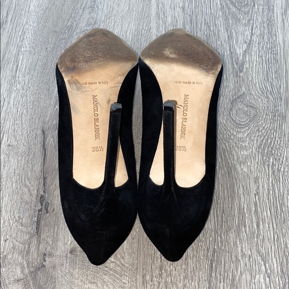 Manolo Blahnik BB 105mm suede pumps - Picture 5 of 6
